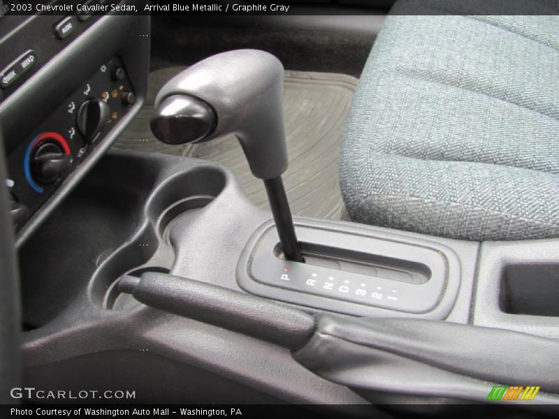 Arrival Blue Metallic / Graphite Gray 2003 Chevrolet Cavalier Sedan