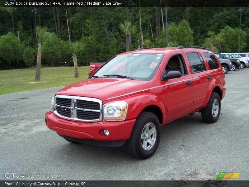 Flame Red / Medium Slate Gray 2004 Dodge Durango SLT 4x4