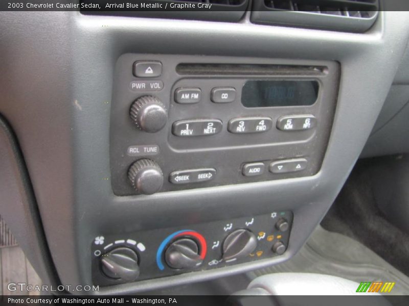 Arrival Blue Metallic / Graphite Gray 2003 Chevrolet Cavalier Sedan
