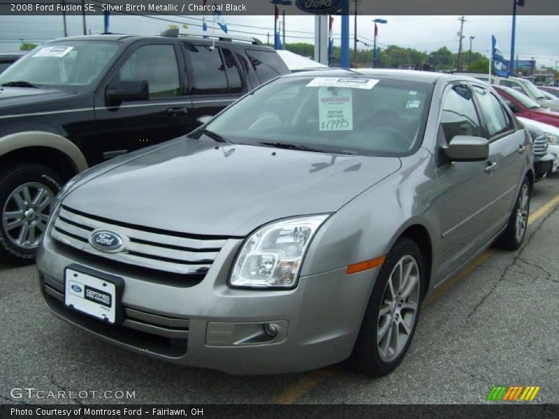 Silver Birch Metallic / Charcoal Black 2008 Ford Fusion SE