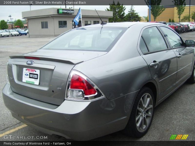 Silver Birch Metallic / Charcoal Black 2008 Ford Fusion SE