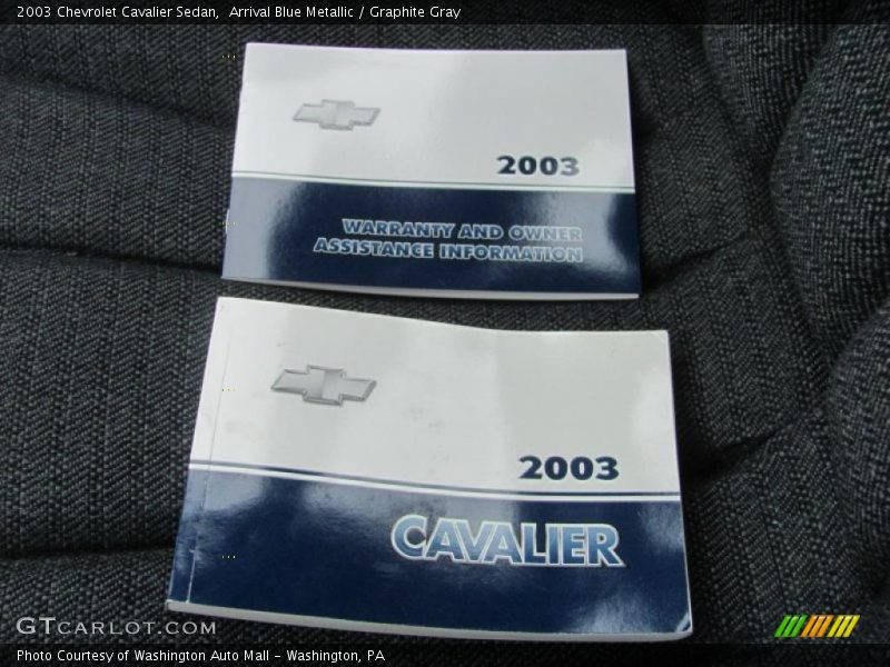 Arrival Blue Metallic / Graphite Gray 2003 Chevrolet Cavalier Sedan