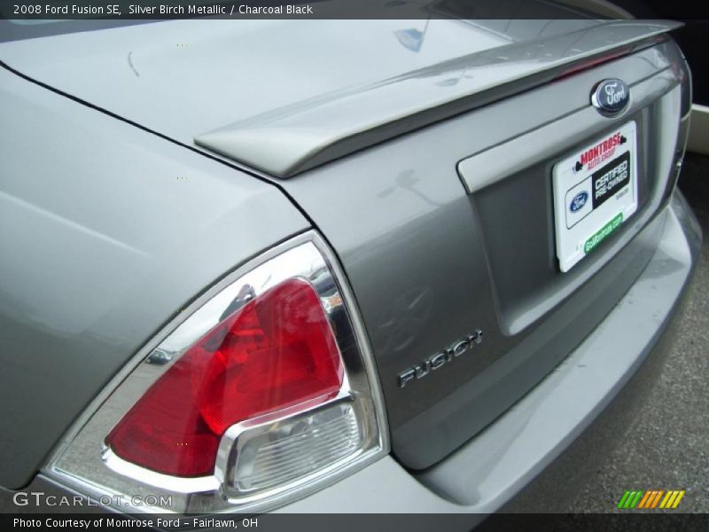 Silver Birch Metallic / Charcoal Black 2008 Ford Fusion SE