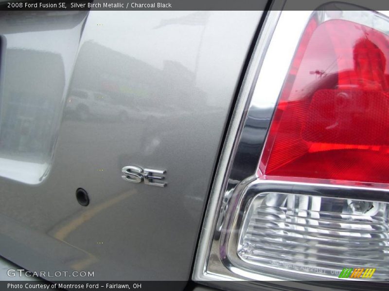 Silver Birch Metallic / Charcoal Black 2008 Ford Fusion SE