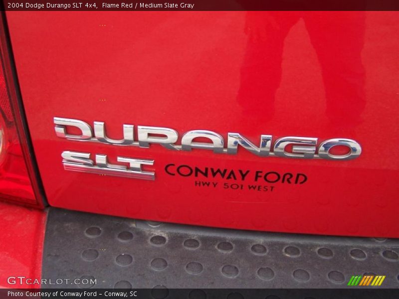 Flame Red / Medium Slate Gray 2004 Dodge Durango SLT 4x4