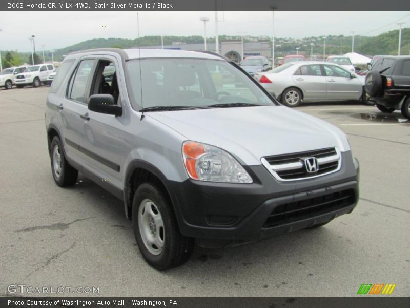 Satin Silver Metallic / Black 2003 Honda CR-V LX 4WD