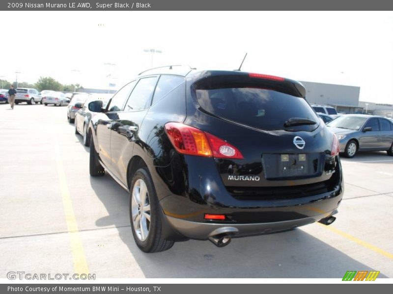 Super Black / Black 2009 Nissan Murano LE AWD