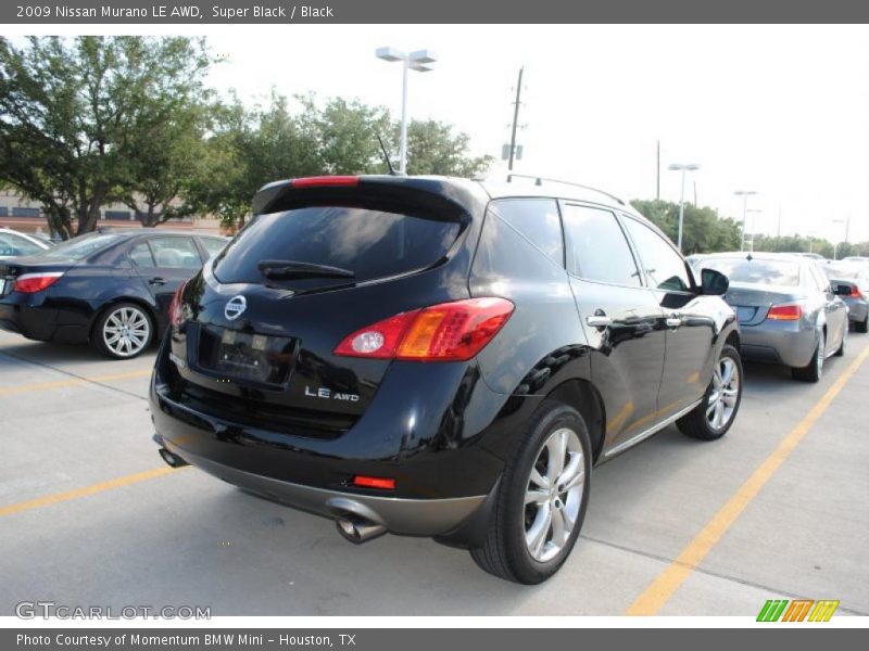 Super Black / Black 2009 Nissan Murano LE AWD