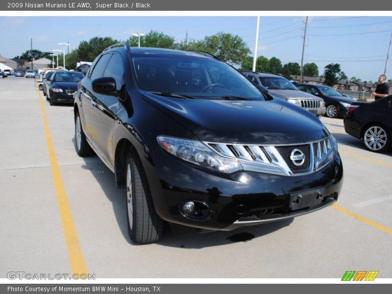 Super Black / Black 2009 Nissan Murano LE AWD