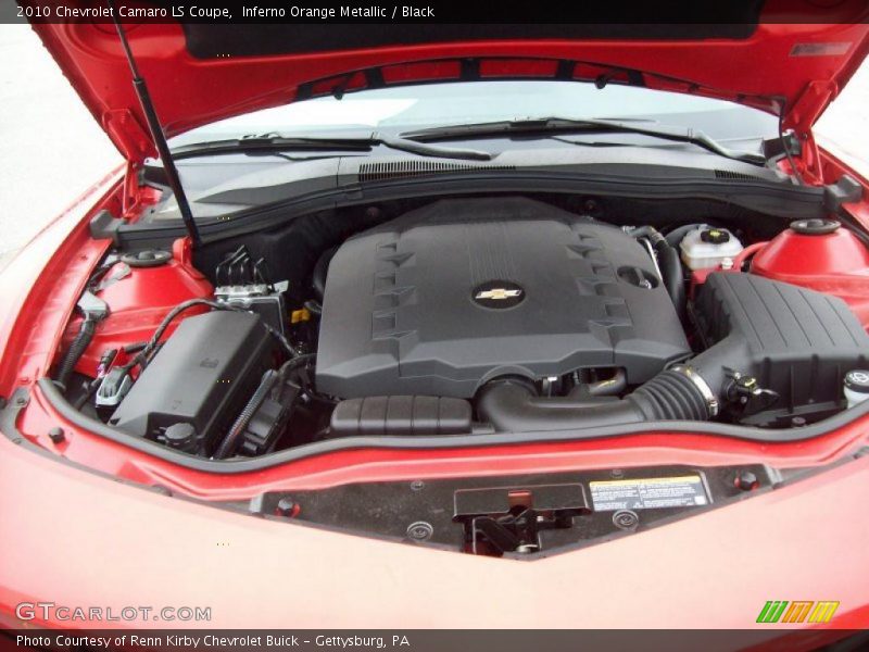 Inferno Orange Metallic / Black 2010 Chevrolet Camaro LS Coupe
