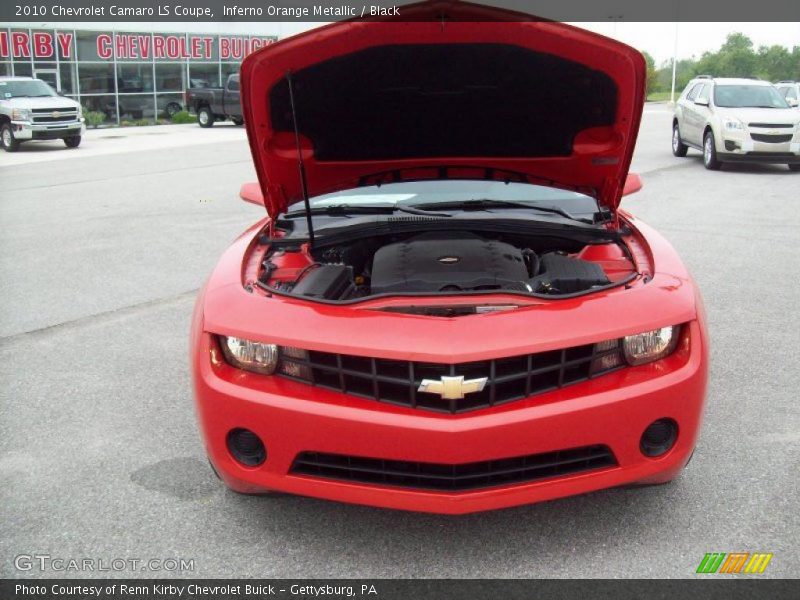 Inferno Orange Metallic / Black 2010 Chevrolet Camaro LS Coupe