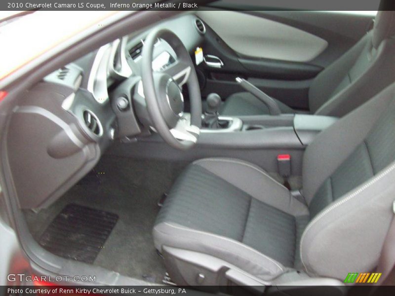 Inferno Orange Metallic / Black 2010 Chevrolet Camaro LS Coupe