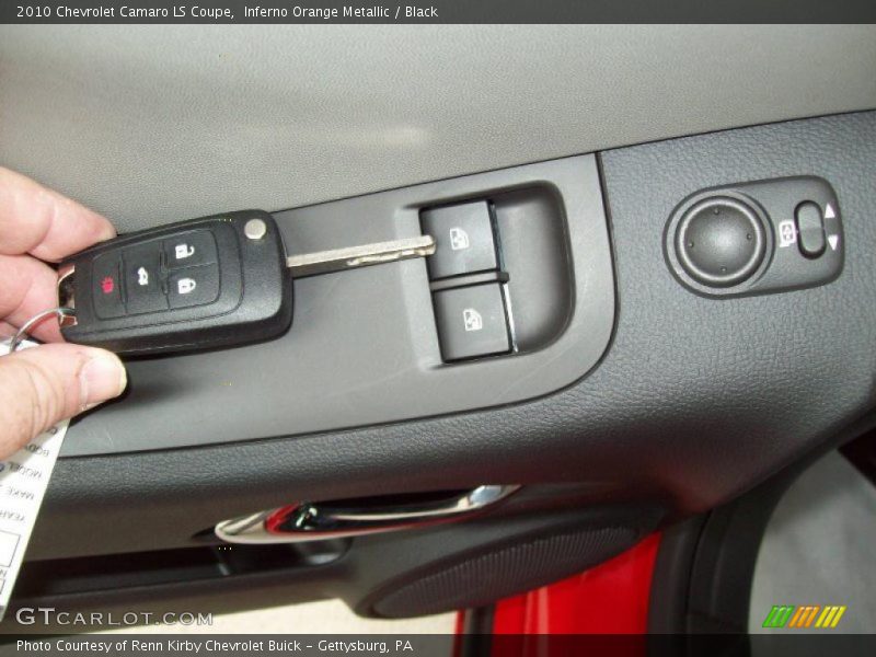 Inferno Orange Metallic / Black 2010 Chevrolet Camaro LS Coupe