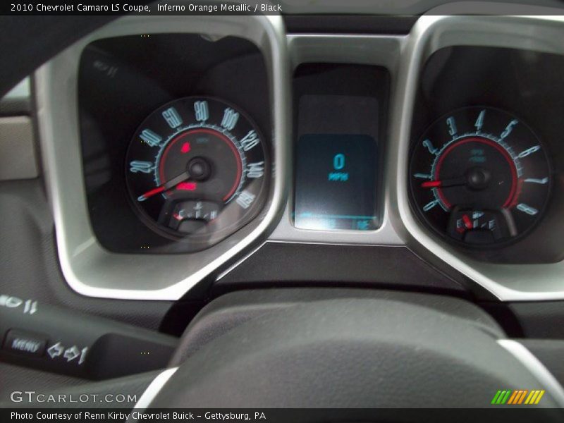 Inferno Orange Metallic / Black 2010 Chevrolet Camaro LS Coupe