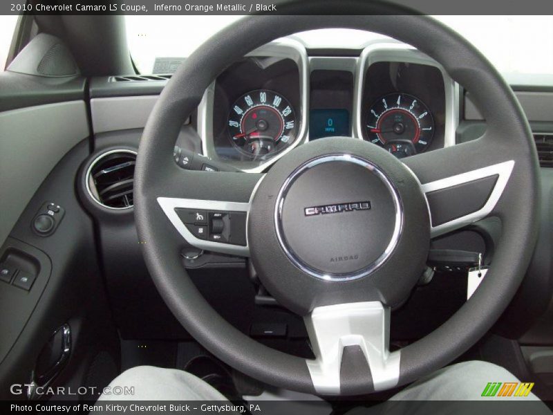 Inferno Orange Metallic / Black 2010 Chevrolet Camaro LS Coupe