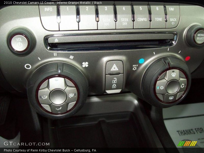 Inferno Orange Metallic / Black 2010 Chevrolet Camaro LS Coupe