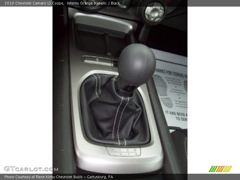 Inferno Orange Metallic / Black 2010 Chevrolet Camaro LS Coupe