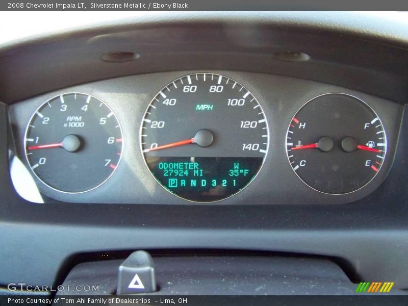 Silverstone Metallic / Ebony Black 2008 Chevrolet Impala LT