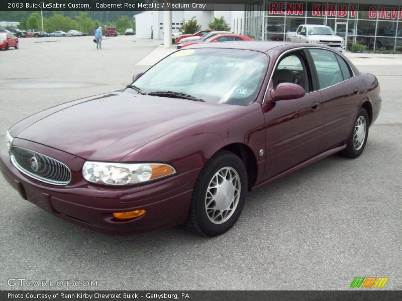Cabernet Red Metallic / Medium Gray 2003 Buick LeSabre Custom