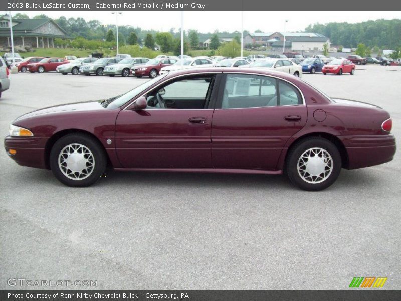 Cabernet Red Metallic / Medium Gray 2003 Buick LeSabre Custom
