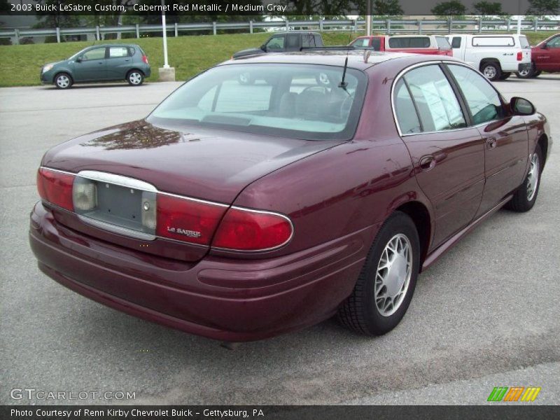 Cabernet Red Metallic / Medium Gray 2003 Buick LeSabre Custom
