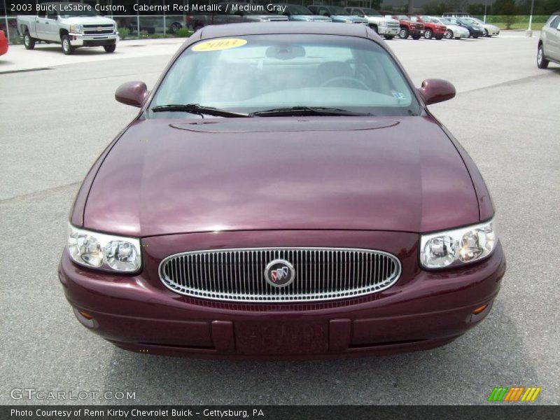 Cabernet Red Metallic / Medium Gray 2003 Buick LeSabre Custom
