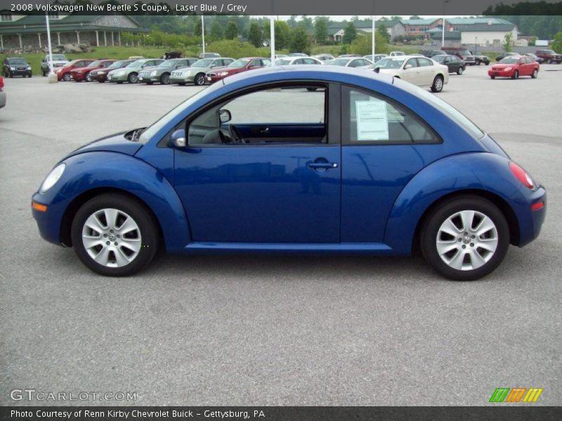 Laser Blue / Grey 2008 Volkswagen New Beetle S Coupe