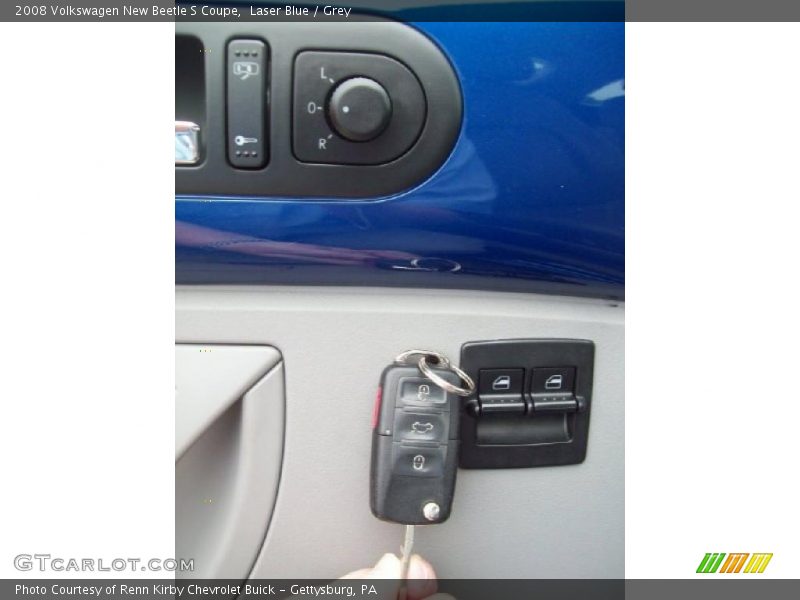 Laser Blue / Grey 2008 Volkswagen New Beetle S Coupe