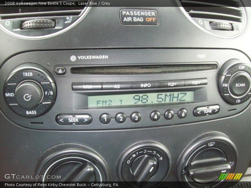 Laser Blue / Grey 2008 Volkswagen New Beetle S Coupe