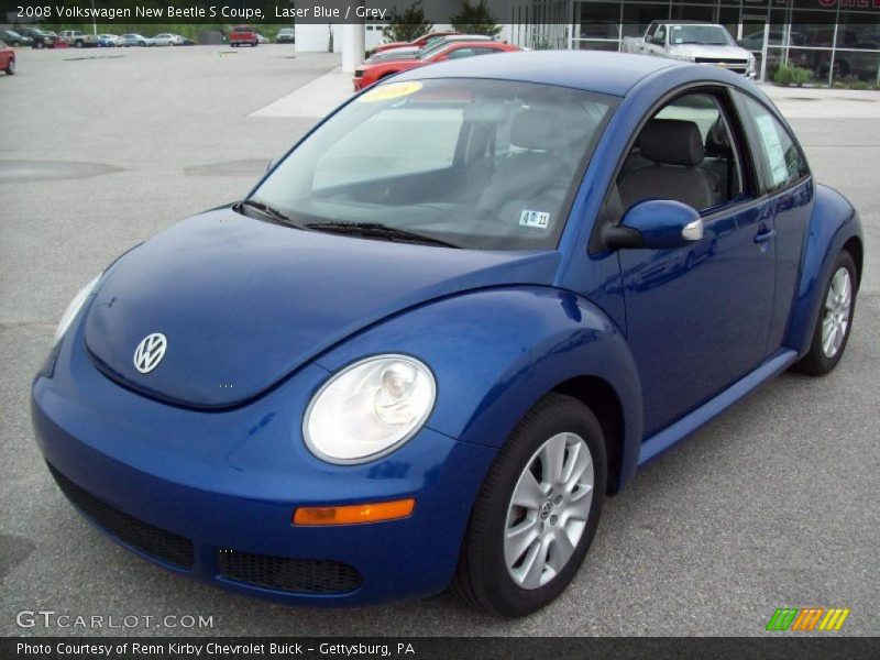 Laser Blue / Grey 2008 Volkswagen New Beetle S Coupe