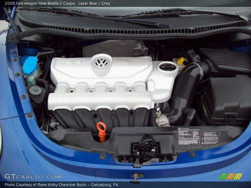 Laser Blue / Grey 2008 Volkswagen New Beetle S Coupe