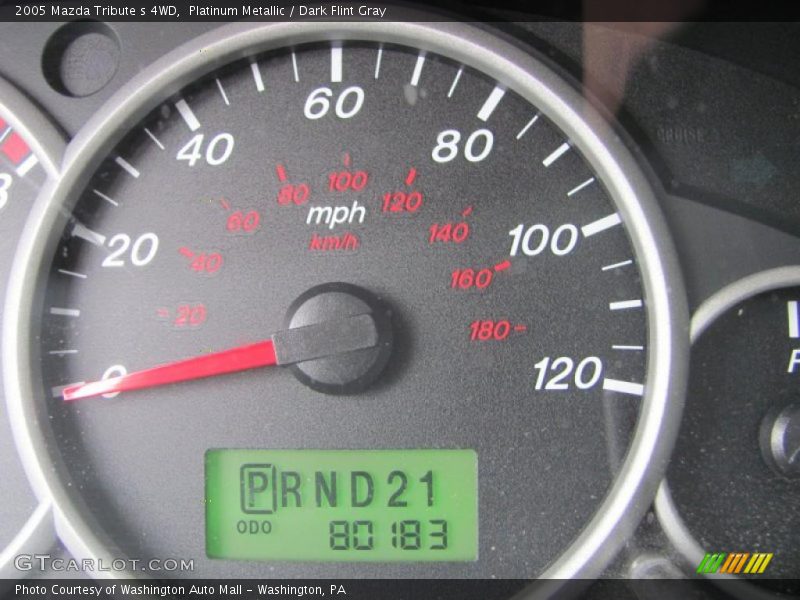 Platinum Metallic / Dark Flint Gray 2005 Mazda Tribute s 4WD