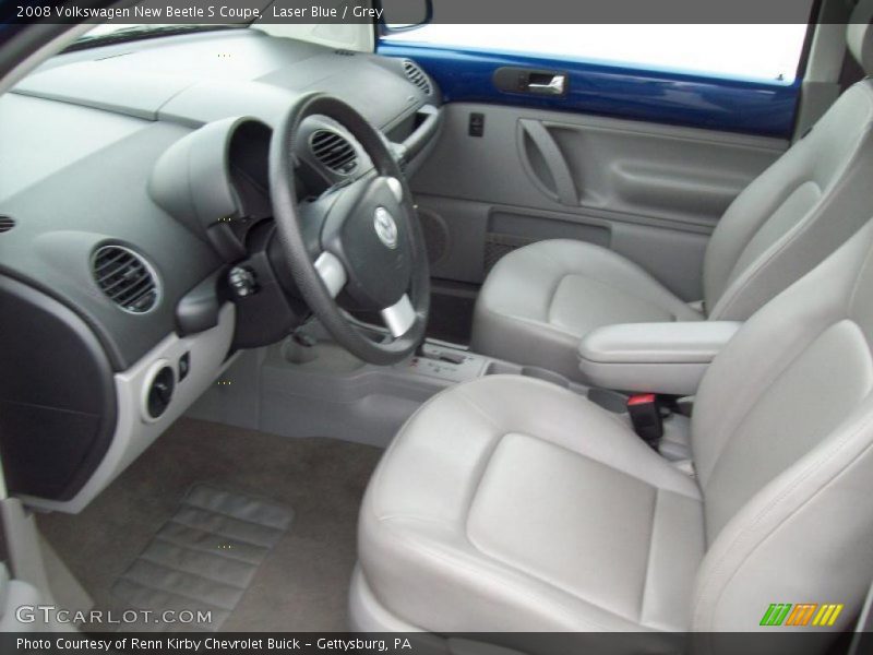 Laser Blue / Grey 2008 Volkswagen New Beetle S Coupe