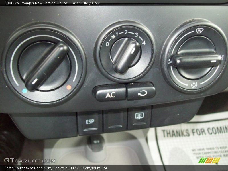 Laser Blue / Grey 2008 Volkswagen New Beetle S Coupe