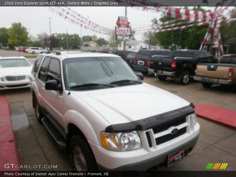 Oxford White / Graphite Grey 2003 Ford Explorer Sport XLT 4x4