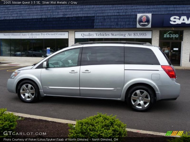 Silver Mist Metallic / Gray 2005 Nissan Quest 3.5 SE