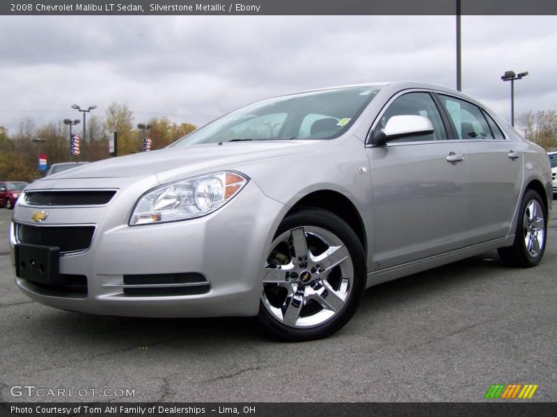 Silverstone Metallic / Ebony 2008 Chevrolet Malibu LT Sedan