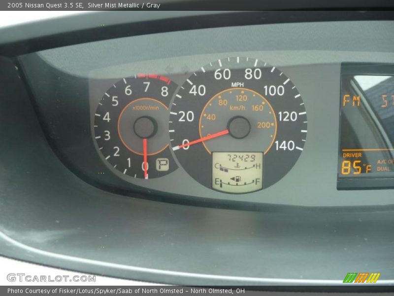Silver Mist Metallic / Gray 2005 Nissan Quest 3.5 SE