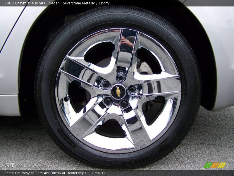 Silverstone Metallic / Ebony 2008 Chevrolet Malibu LT Sedan