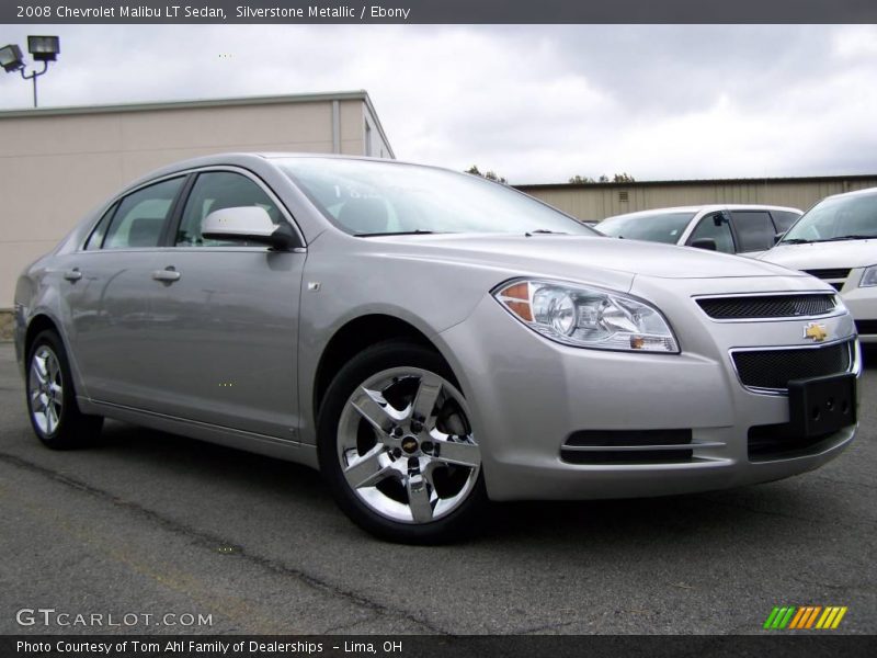 Silverstone Metallic / Ebony 2008 Chevrolet Malibu LT Sedan
