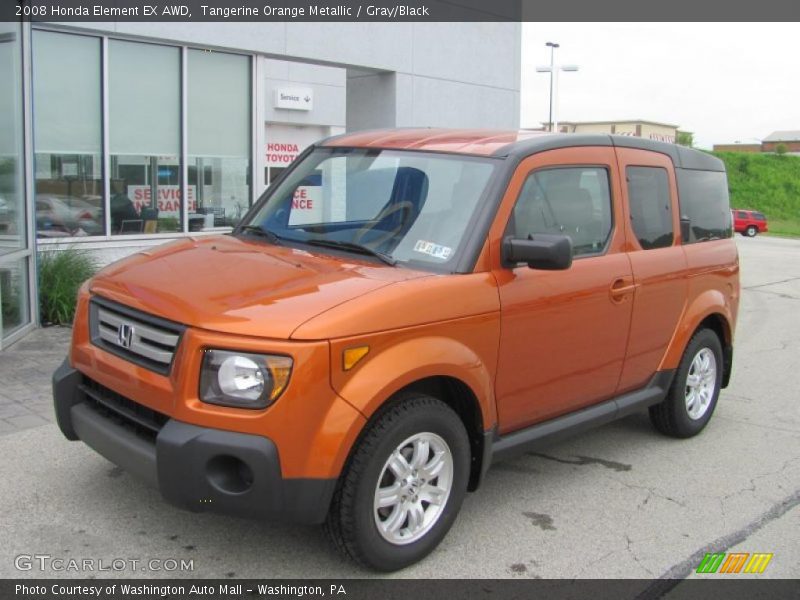 Tangerine Orange Metallic / Gray/Black 2008 Honda Element EX AWD
