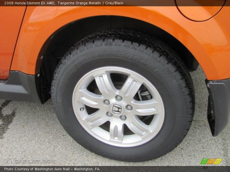 Tangerine Orange Metallic / Gray/Black 2008 Honda Element EX AWD