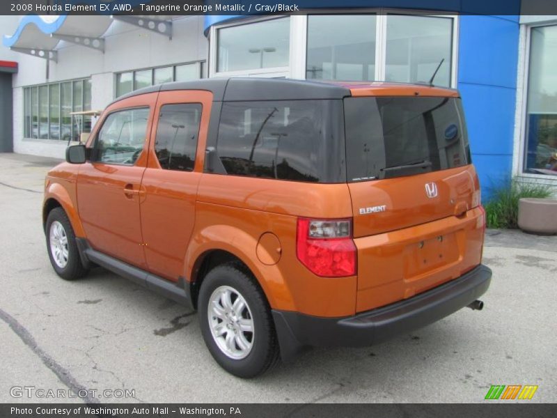 Tangerine Orange Metallic / Gray/Black 2008 Honda Element EX AWD