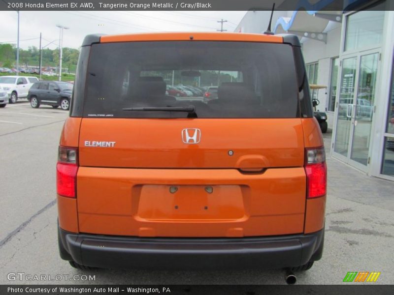 Tangerine Orange Metallic / Gray/Black 2008 Honda Element EX AWD