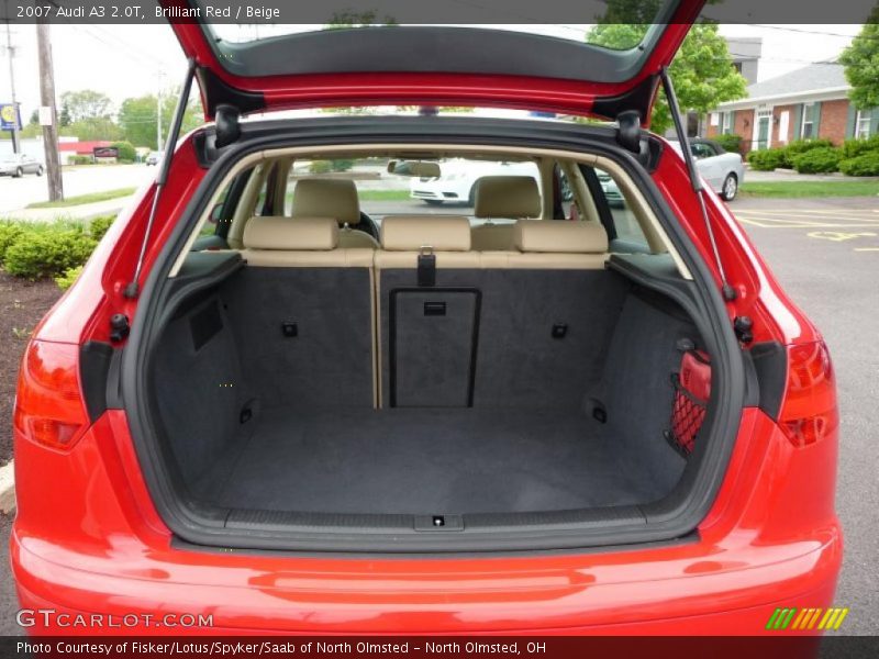 Brilliant Red / Beige 2007 Audi A3 2.0T