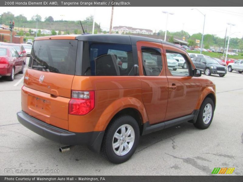Tangerine Orange Metallic / Gray/Black 2008 Honda Element EX AWD