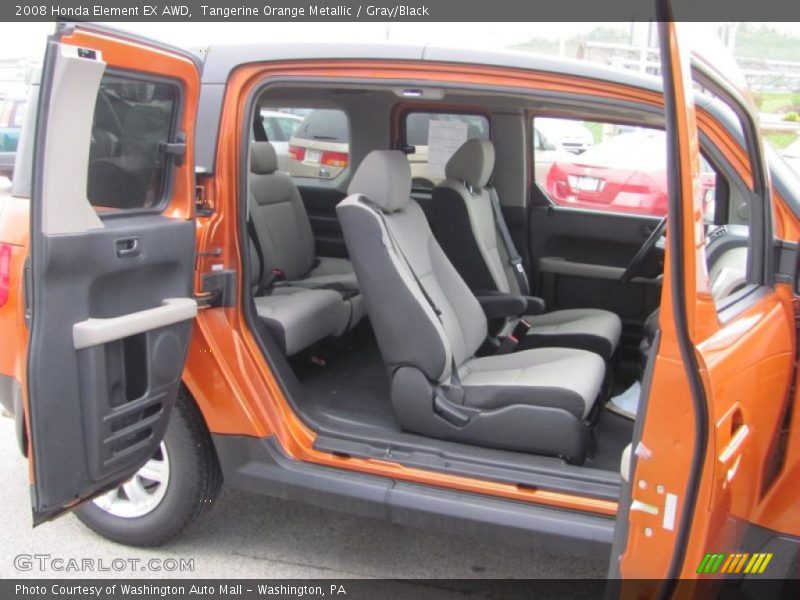 Tangerine Orange Metallic / Gray/Black 2008 Honda Element EX AWD