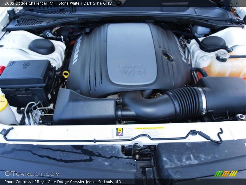 Stone White / Dark Slate Gray 2009 Dodge Challenger R/T