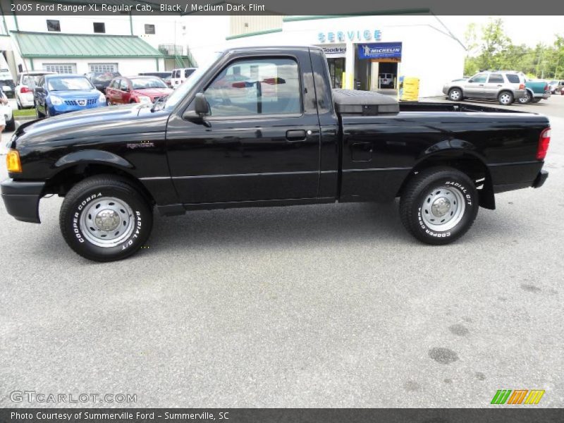 Black / Medium Dark Flint 2005 Ford Ranger XL Regular Cab
