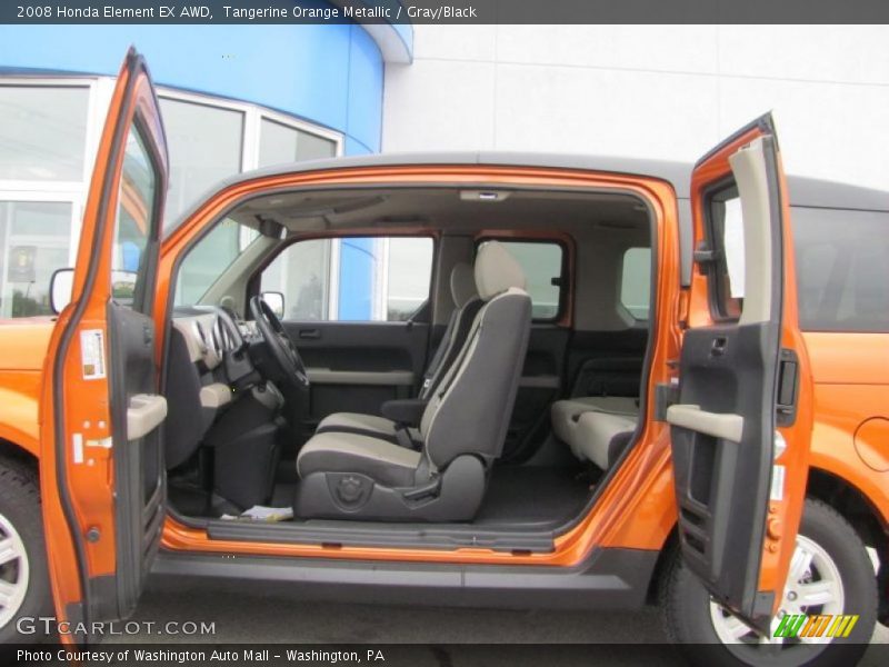 Tangerine Orange Metallic / Gray/Black 2008 Honda Element EX AWD